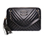 Diagonal chevron camera case, front view